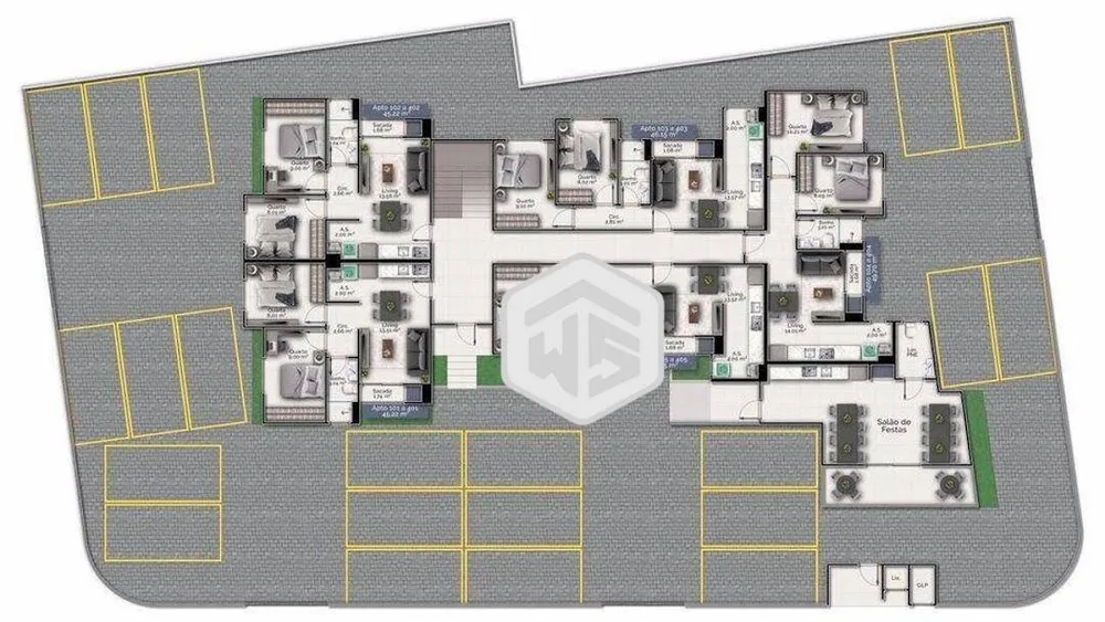 Apartamento, 2 quartos, 45 m² - Foto 8