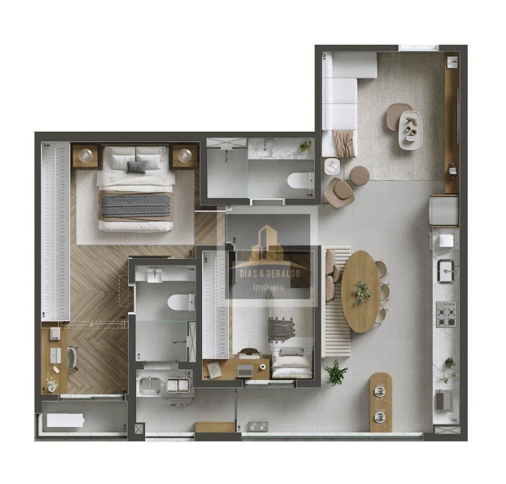 Apartamento, 2 quartos, 71 m² - Foto 4