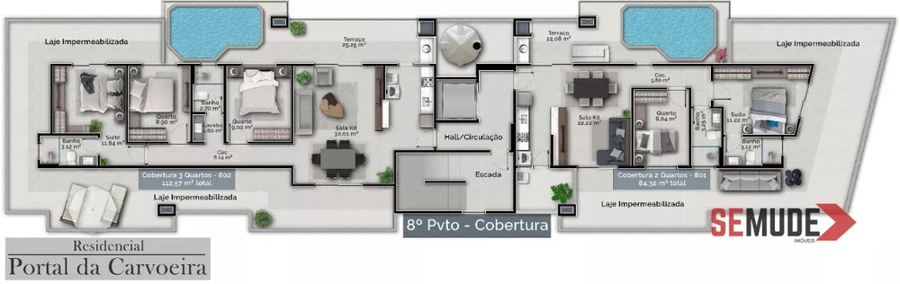 Apartamento à venda com 3 quartos, 112m² - Foto 4