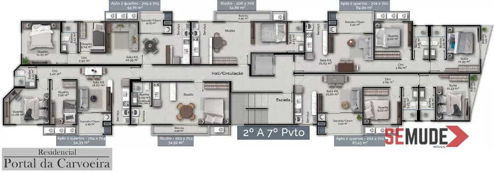 Apartamento à venda com 3 quartos, 112m² - Foto 3