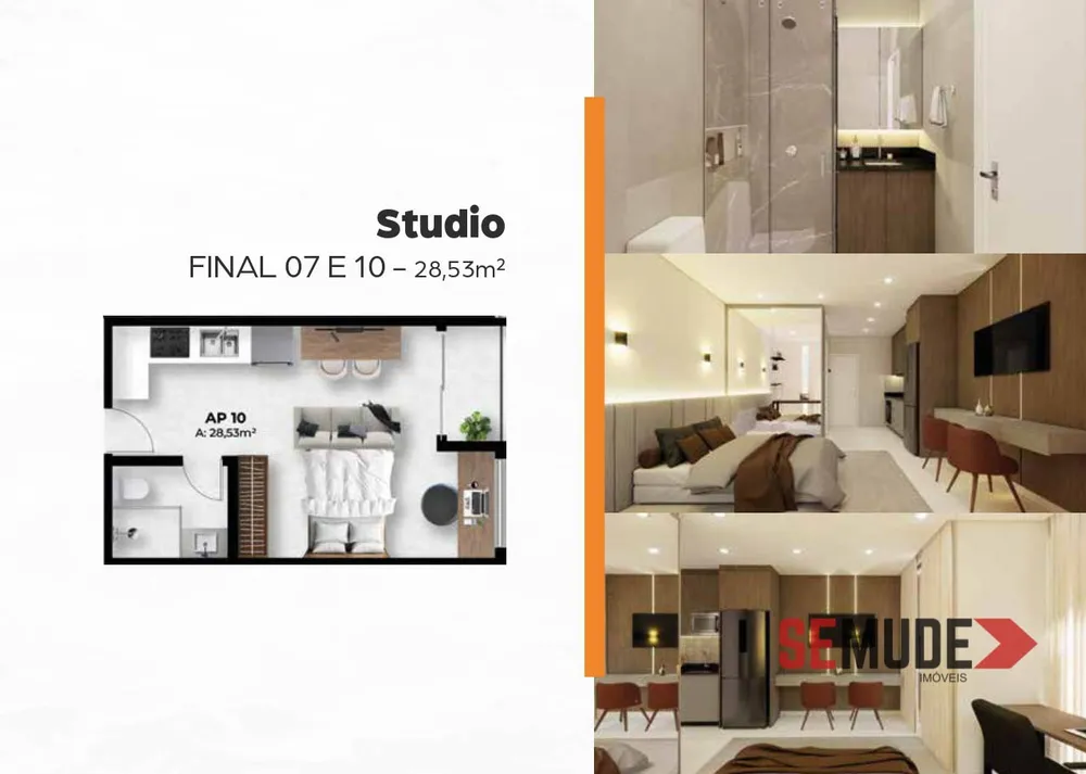 Apartamento, 1 quarto, 28 m² - Foto 1