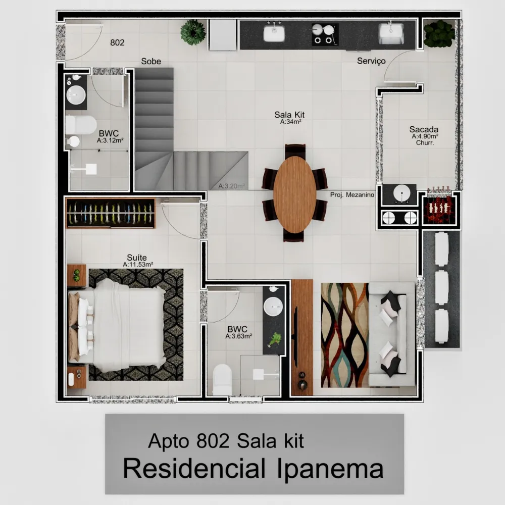 Apartamento, 2 quartos, 89 m² - Foto 1