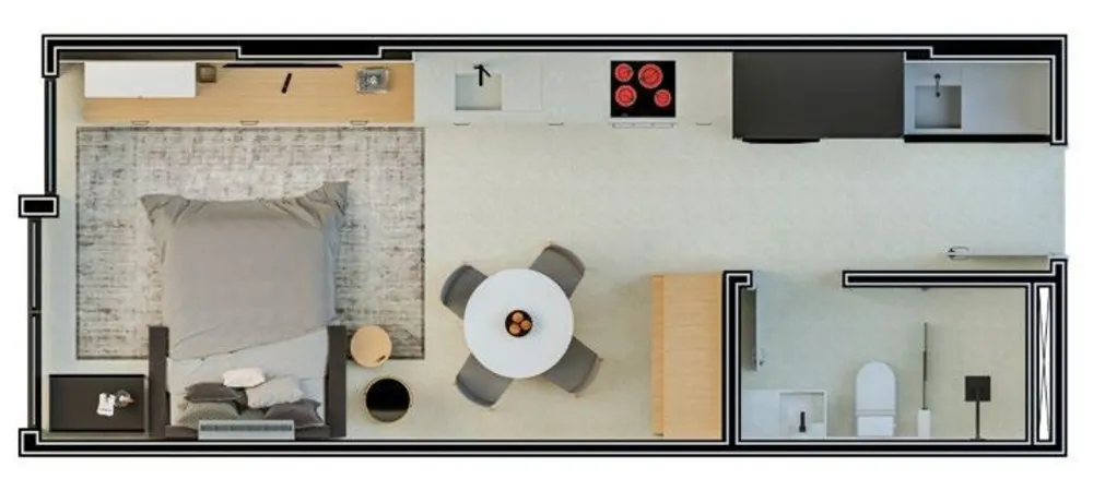 Apartamento, 1 quarto, 35 m² - Foto 6