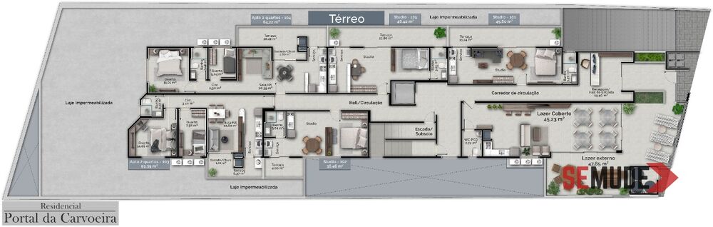 Apartamento, 2 quartos, 67 m² - Foto 2