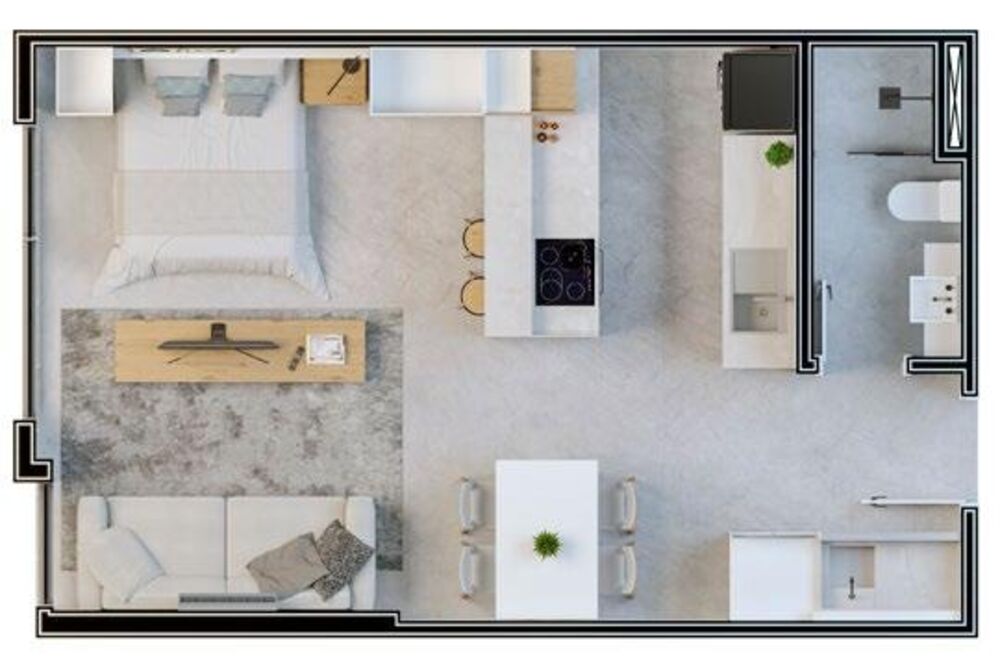 Apartamento, 1 quarto, 44 m² - Foto 1