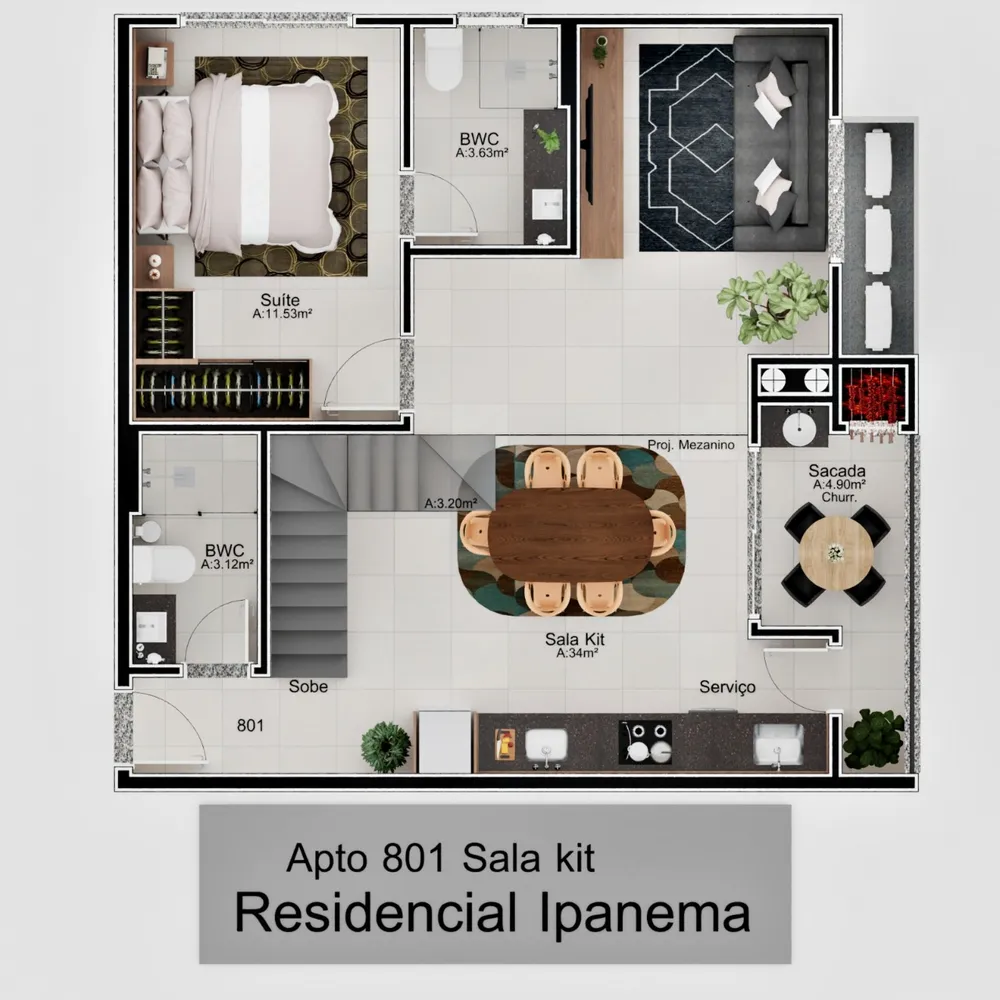 Apartamento, 2 quartos, 88 m² - Foto 1