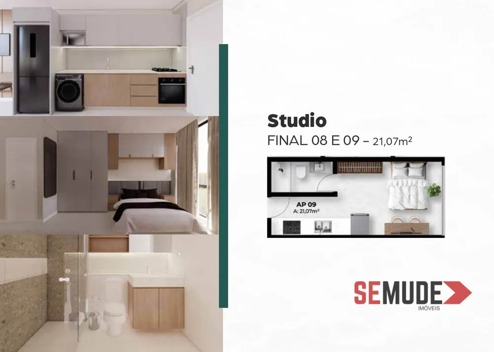 Apartamento, 1 quarto, 21 m² - Foto 1