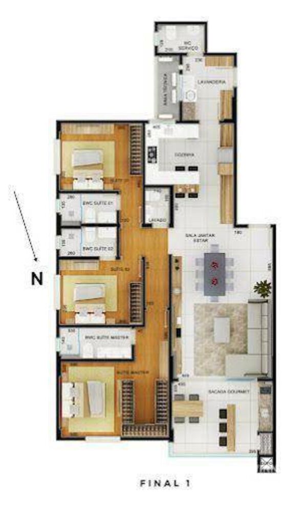 Apartamento à venda com 3 quartos, 167m² - Foto 6