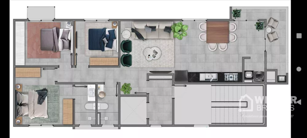 Apartamento à venda com 2 quartos, 97m² - Foto 6