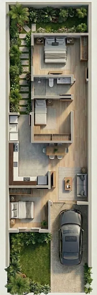 Casa, 3 quartos, 70 m² - Foto 2