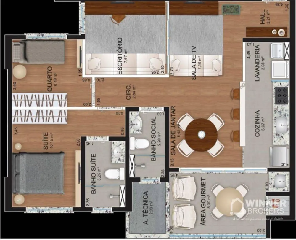 Apartamento, 3 quartos, 79 m² - Foto 11