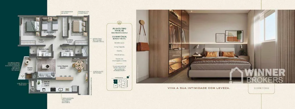 Apartamento, 3 quartos, 101 m² - Foto 3