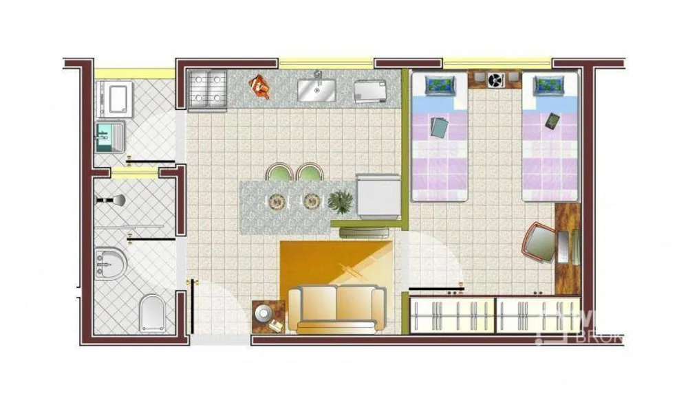 Kitnet-Studio, 27 m² - Foto 12