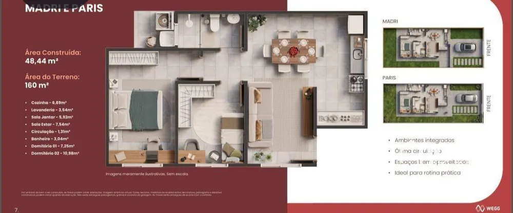 Casa de Condomínio, 2 quartos - Foto 3