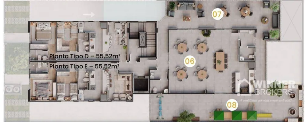 Apartamento, 2 quartos, 55 m² - Foto 7