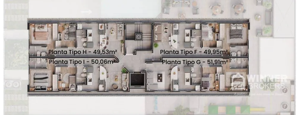 Apartamento, 2 quartos, 55 m² - Foto 3