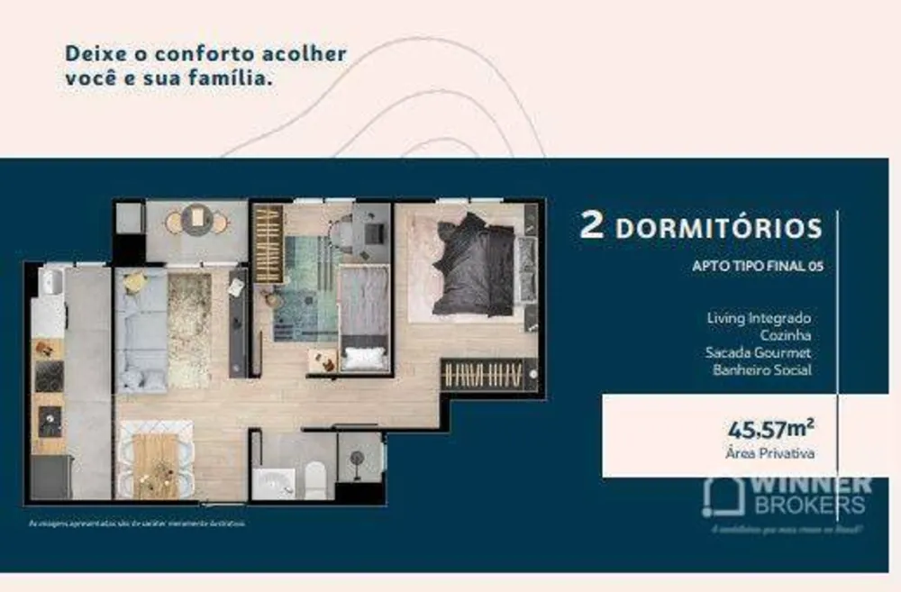 Apartamento, 2 quartos, 45 m² - Foto 12