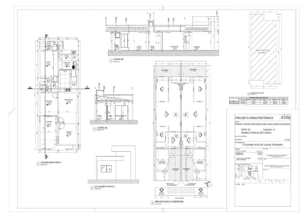 Casa, 3 quartos, 77 m² - Foto 2