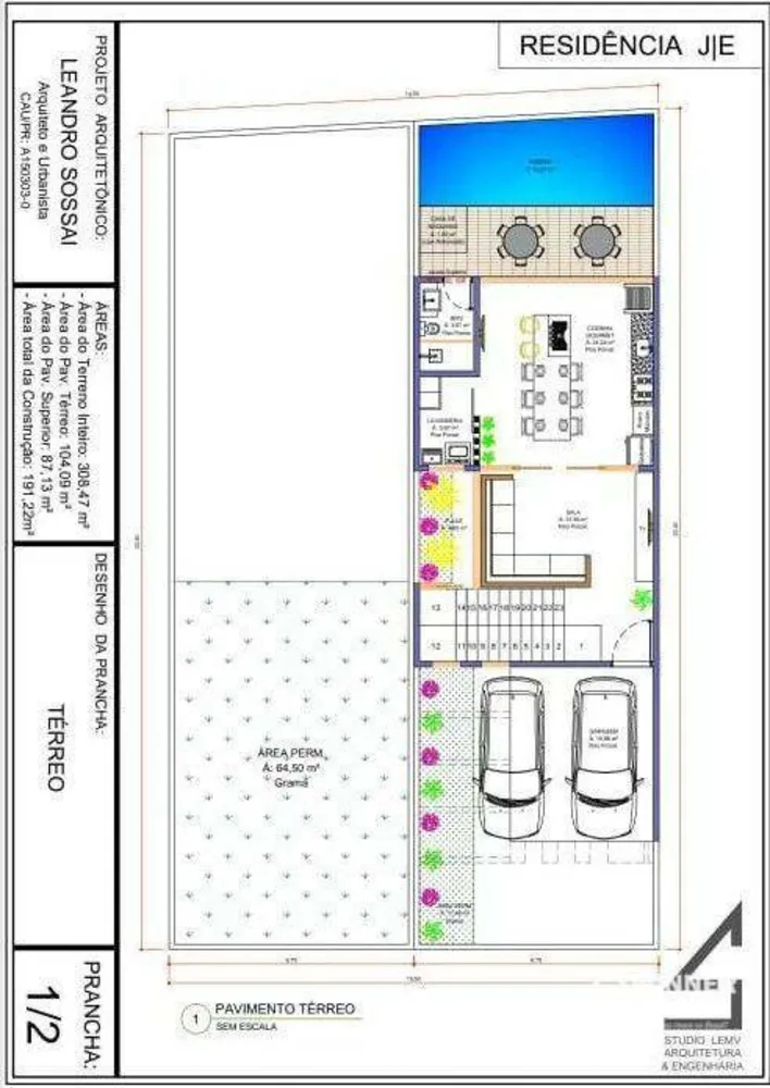 Sobrado, 3 quartos, 191 m² - Foto 2