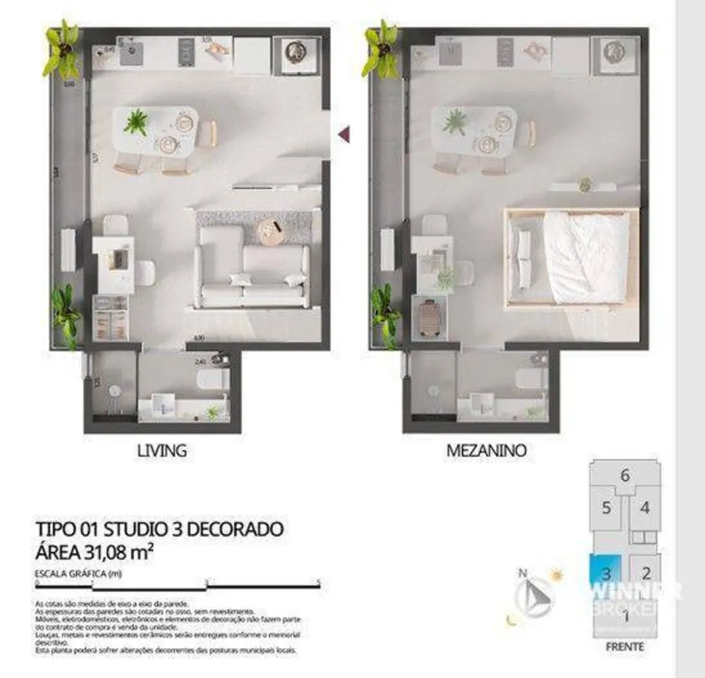 Kitnet-Studio, 31 m² - Foto 3