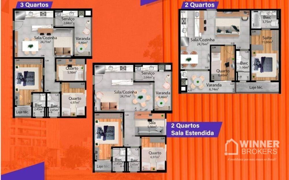 Apartamento, 2 quartos, 68 m² - Foto 1