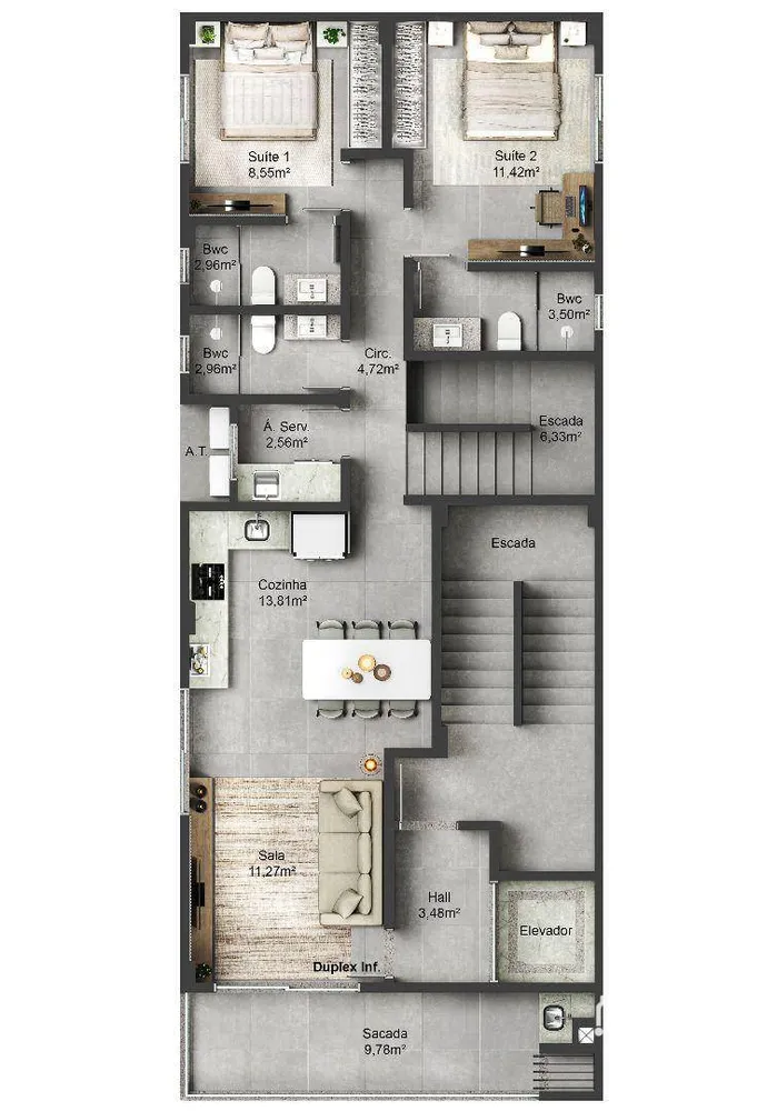 Apartamento, 4 quartos, 181 m² - Foto 9