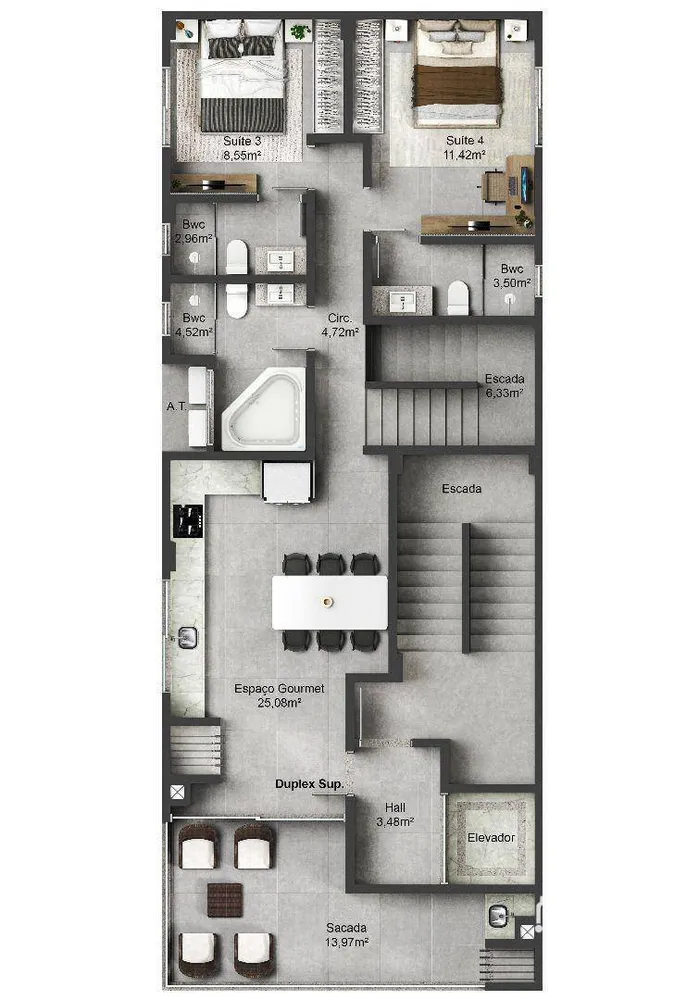 Apartamento, 4 quartos, 181 m² - Foto 10