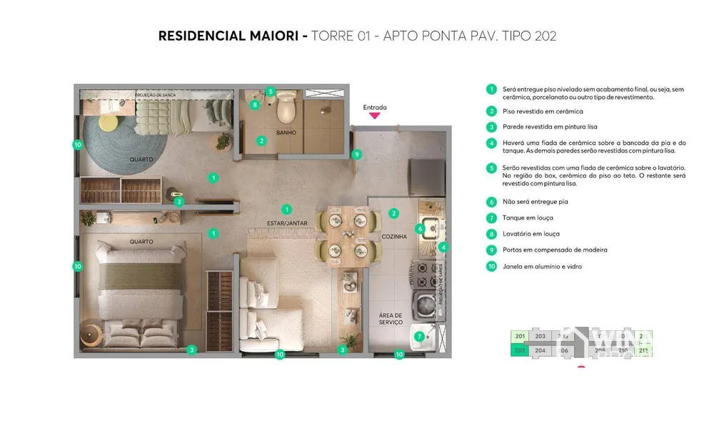 Apartamento, 2 quartos, 65 m² - Foto 9