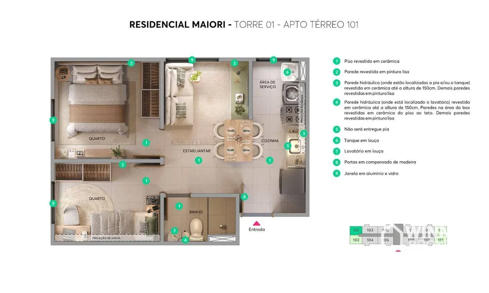 Apartamento, 2 quartos, 65 m² - Foto 8