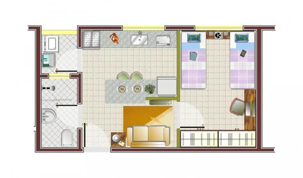 Kitnet-Studio, 27 m² - Foto 3