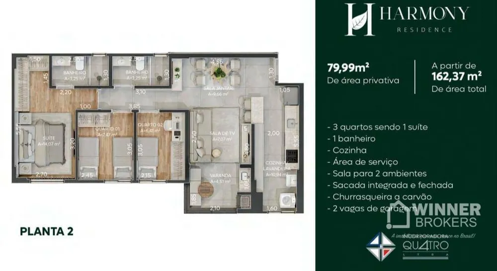 Apartamento, 3 quartos, 79 m² - Foto 12