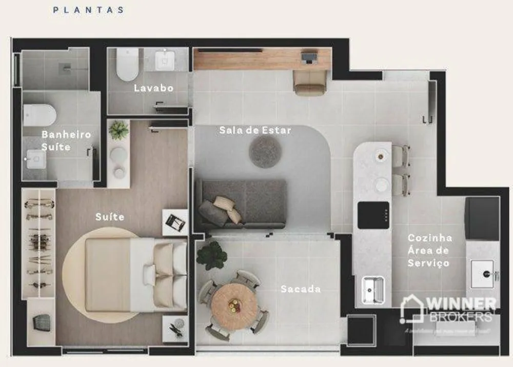 Apartamento, 2 quartos, 47 m² - Foto 4