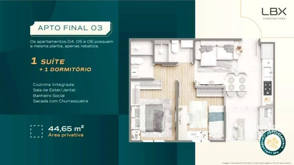 Apartamento, 2 quartos, 51 m² - Foto 5