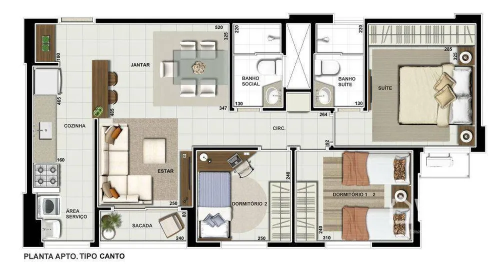 Apartamento, 3 quartos, 69 m² - Foto 10