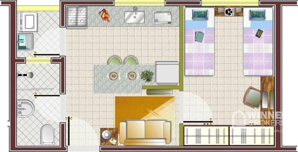 Kitnet-Studio, 27 m² - Foto 9