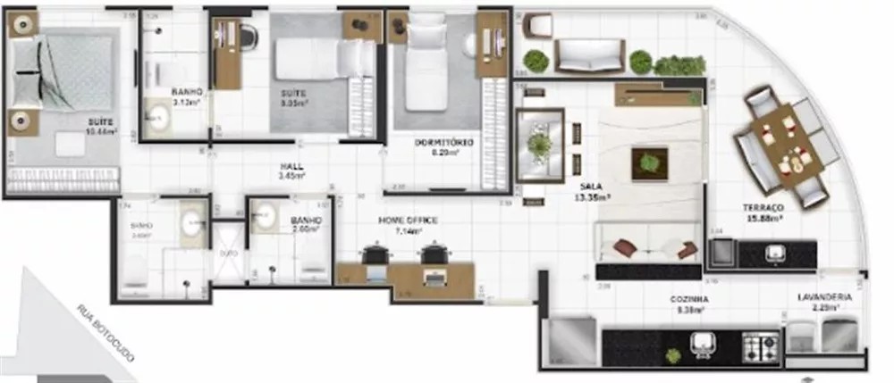 Apartamento à venda com 3 quartos, 97m² - Foto 5