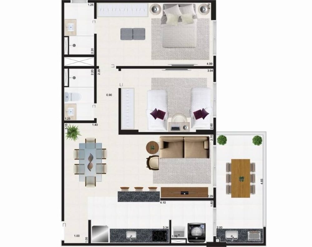 Apartamento, 2 quartos, 79 m² - Foto 1