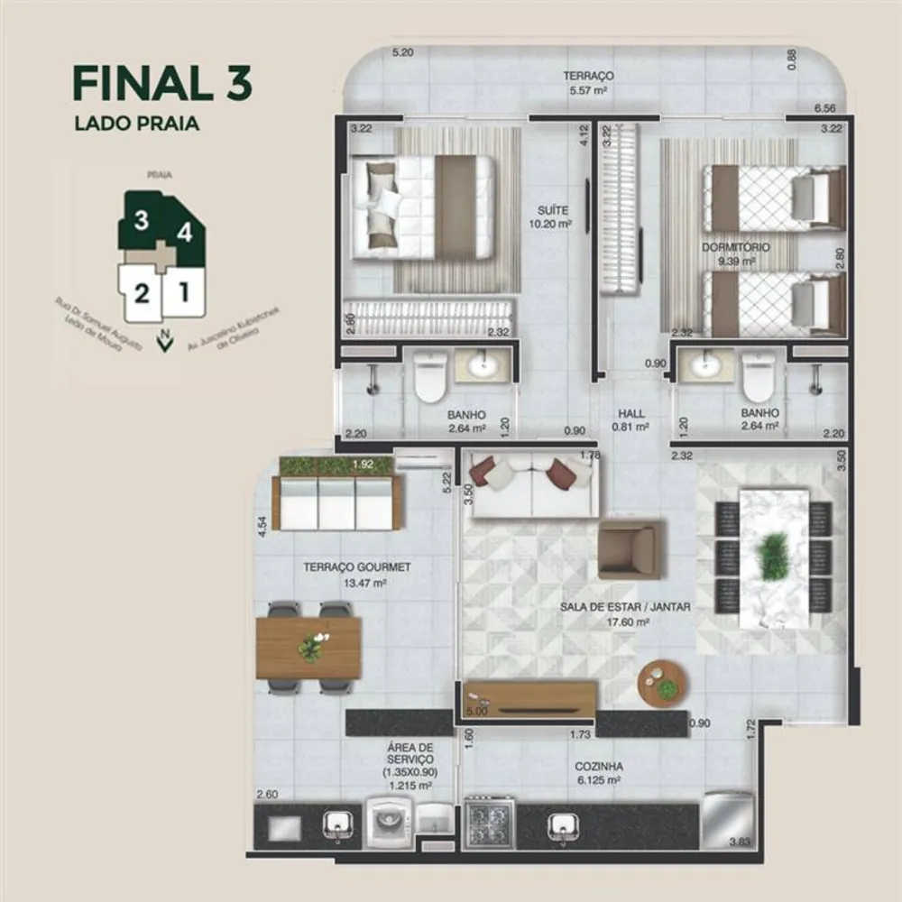 Apartamento, 2 quartos, 77 m² - Foto 7