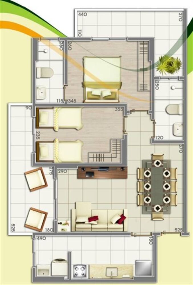 Apartamento, 2 quartos, 74 m² - Foto 1