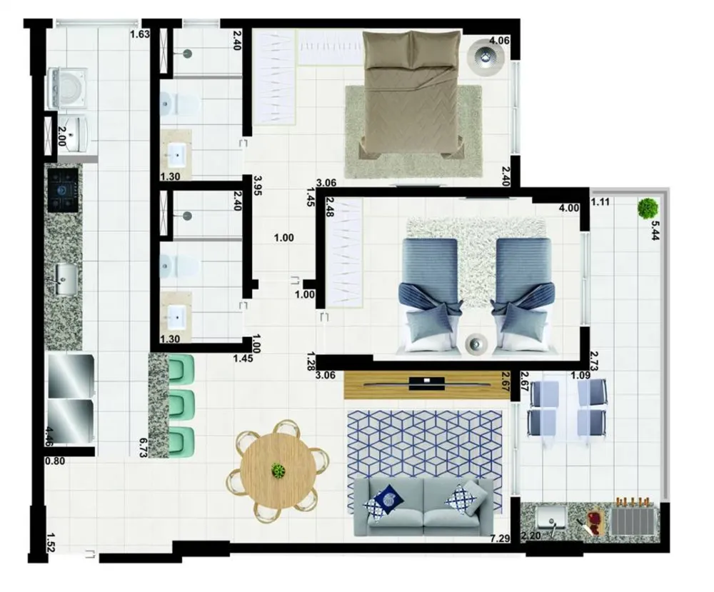 Apartamento, 2 quartos, 76 m² - Foto 6