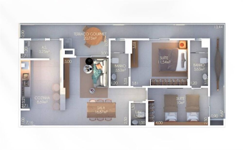 Apartamento, 2 quartos, 93 m² - Foto 13