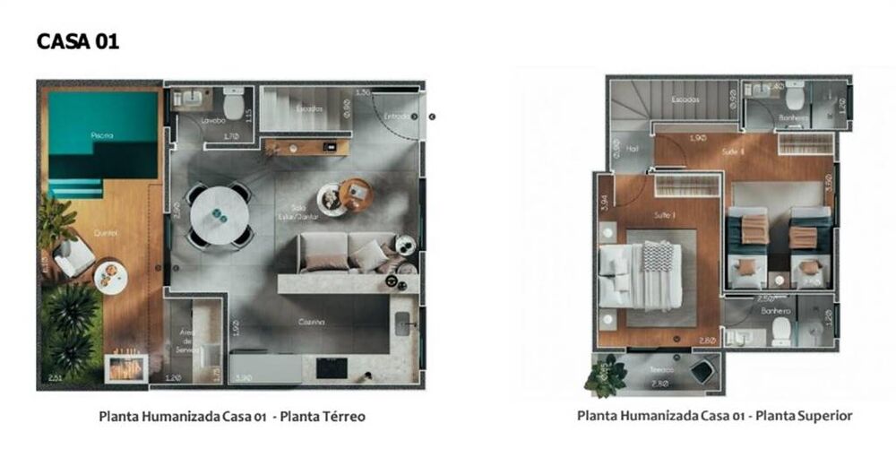 Sobrado, 2 quartos, 90 m² - Foto 1