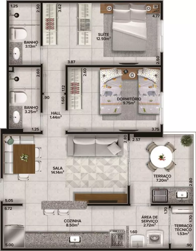 Apartamento à venda com 2 quartos, 72m² - Foto 24