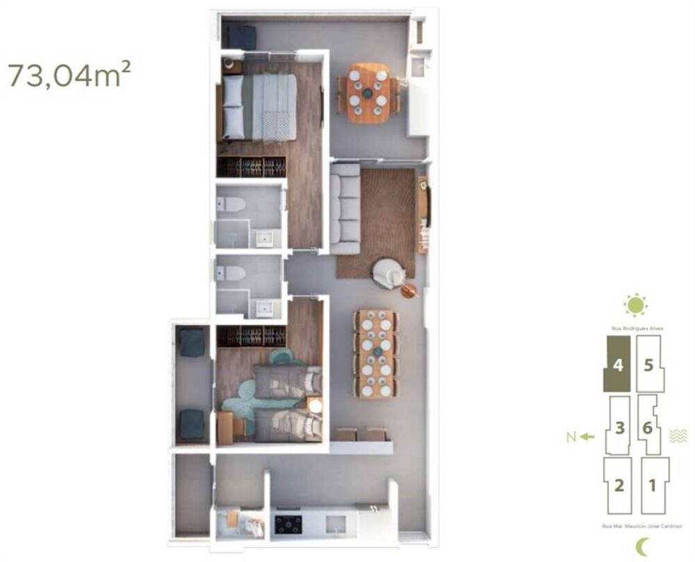 Apartamento, 2 quartos, 130 m² - Foto 2