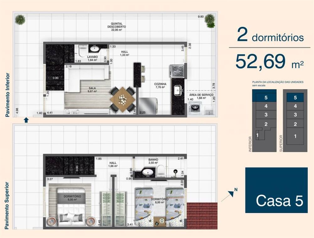 Casa de Condomínio, 2 quartos - Foto 2