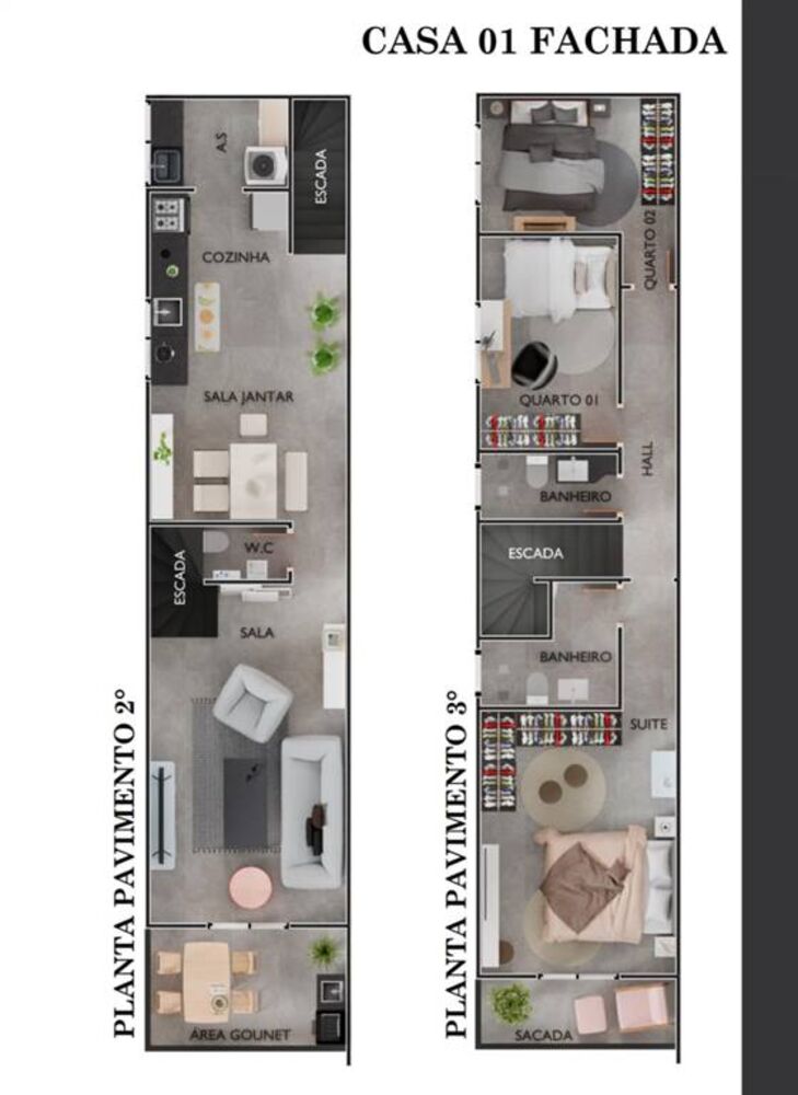 Casa, 3 quartos, 120 m² - Foto 2