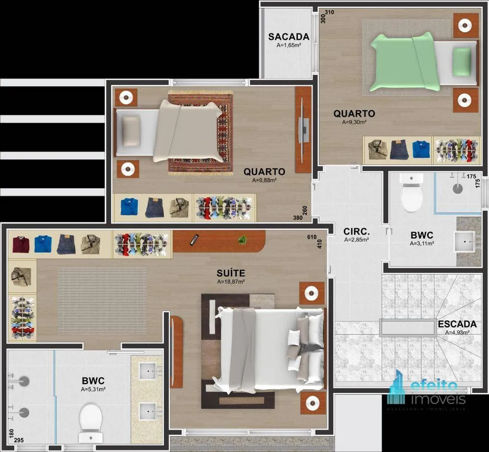 Sobrado, 3 quartos, 141 m² - Foto 2