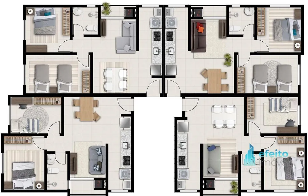 Apartamento, 2 quartos, 43 m² - Foto 2