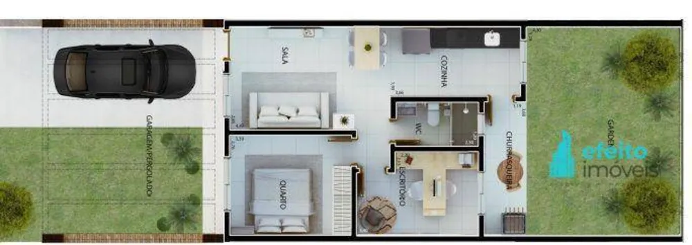 Apartamento, 2 quartos, 46 m² - Foto 2