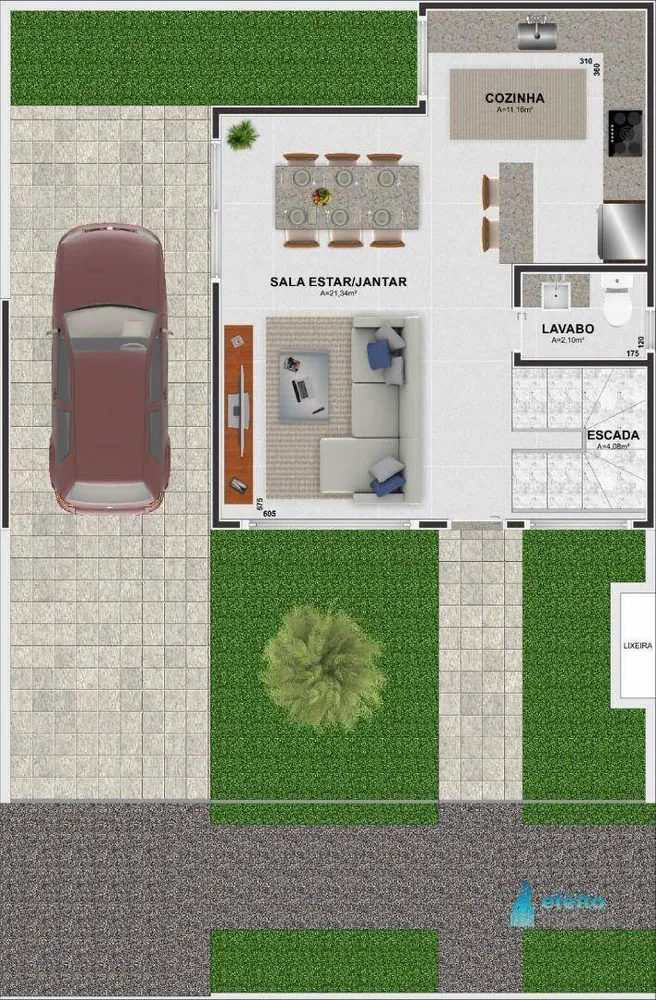 Sobrado, 3 quartos, 122 m² - Foto 3